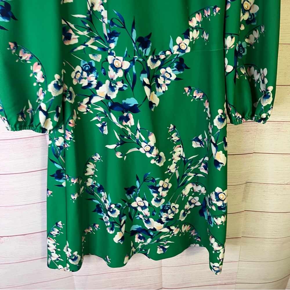 Eliza J‎ Green Floral Dress Size 8 - Picture 6 of 9